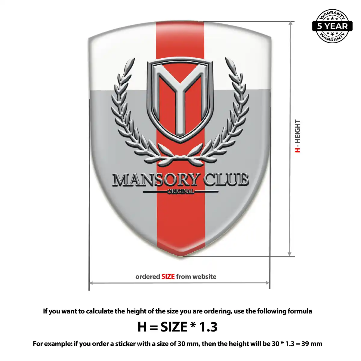 Mansory 3D Gel Sticker Exclusive Series