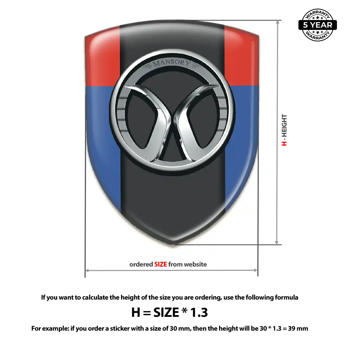 Mansory 3D Gel Sticker Interior Luxe