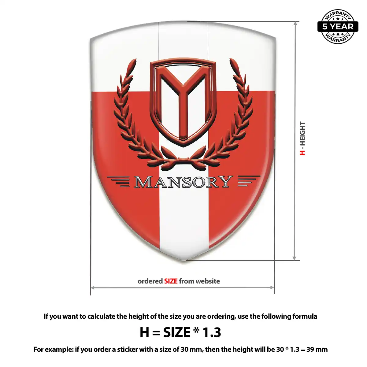 Mansory 3D Gel Sticker Noble Edition