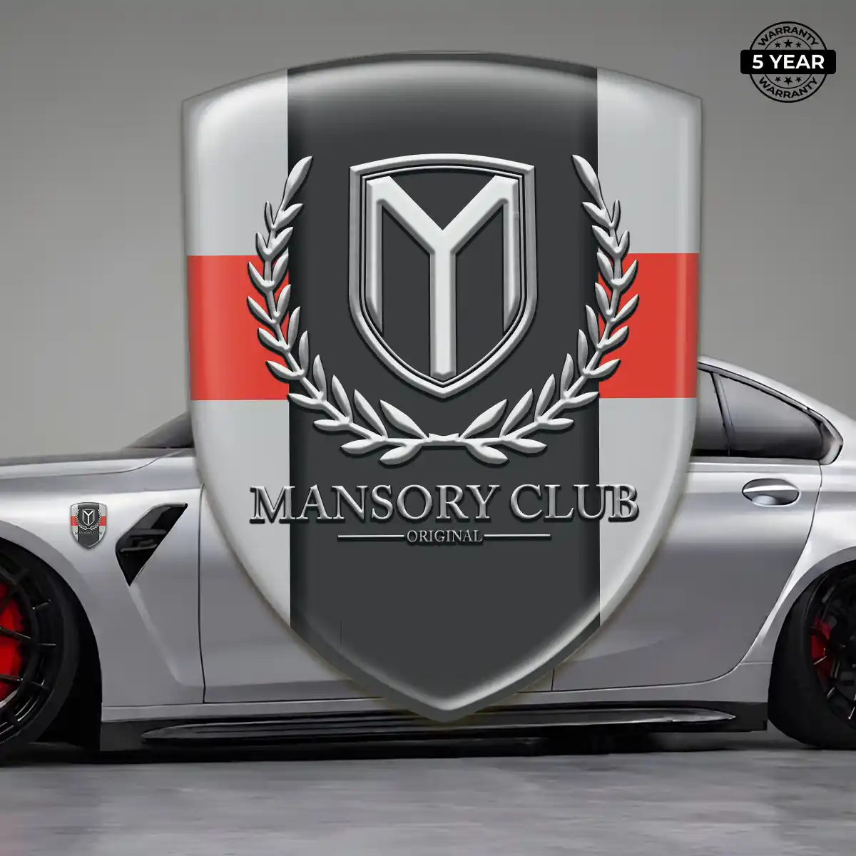 Mansory 3D Logo Sticker Premium Dome