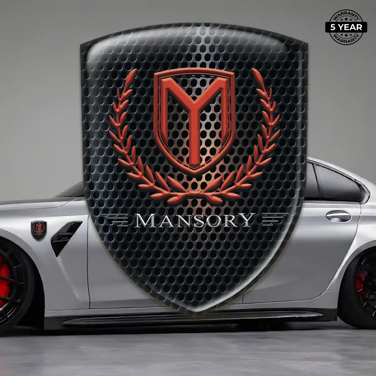 Mansory Automotive Emblem Sticker Elite Finish