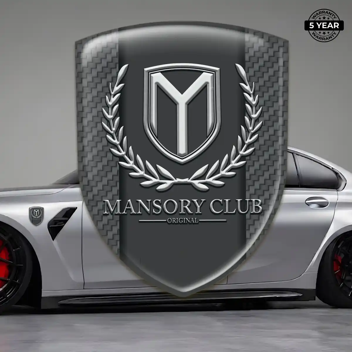 Mansory Automotive Emblem Sticker Prestige Line