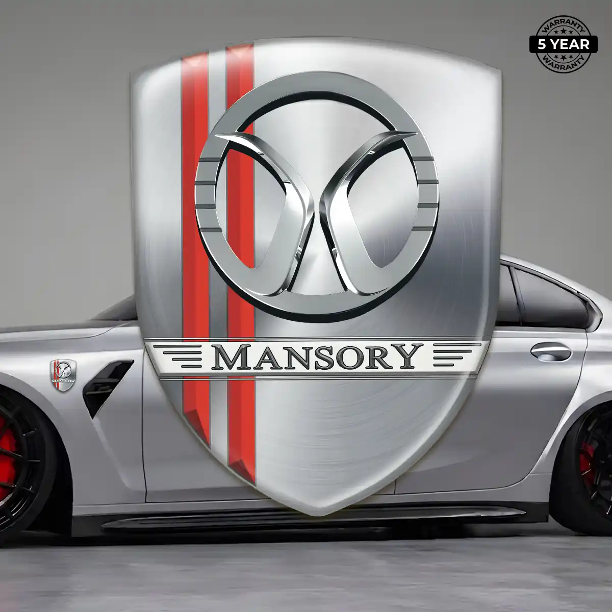 Mansory Automotive Emblem Sticker Refined Design