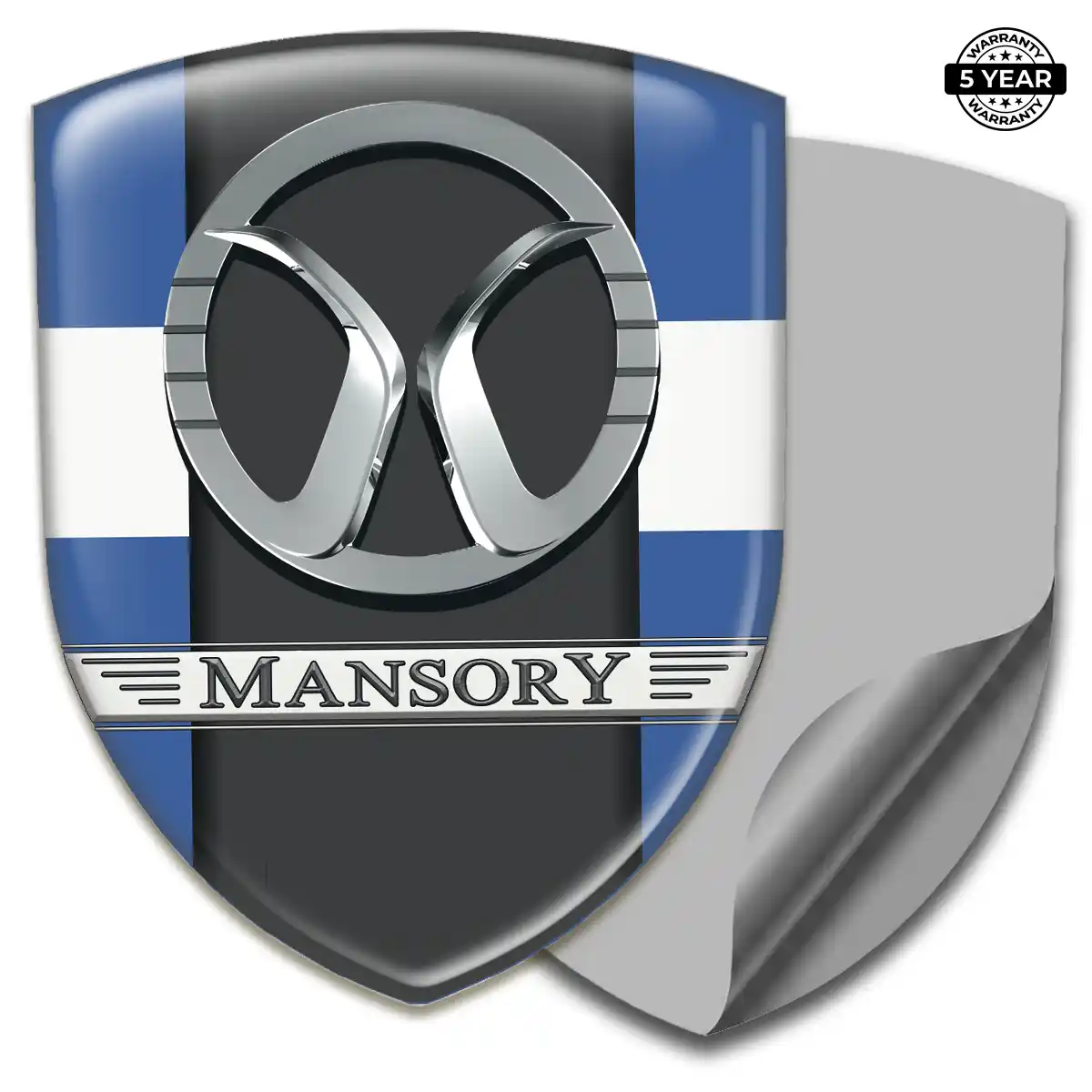 Mansory Automotive Emblem Sticker Resin Luxe