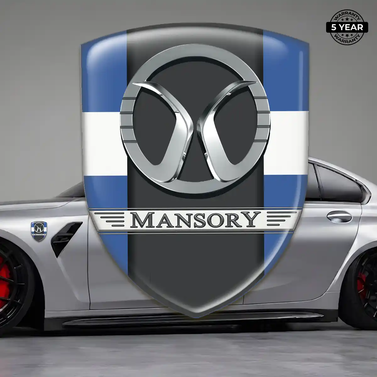 Mansory Automotive Emblem Sticker Resin Luxe