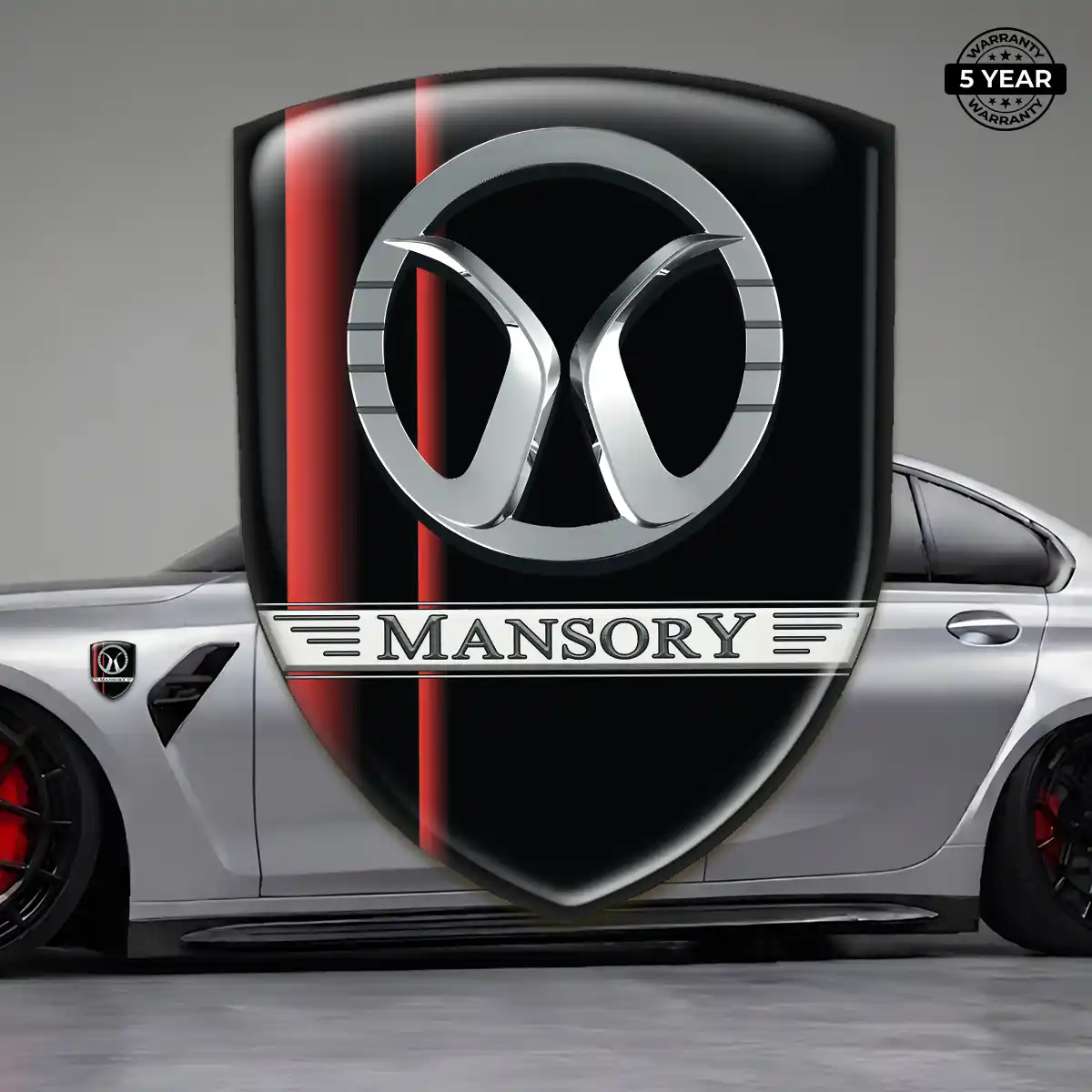 Mansory Automotive Logo Sticker Premium Dome