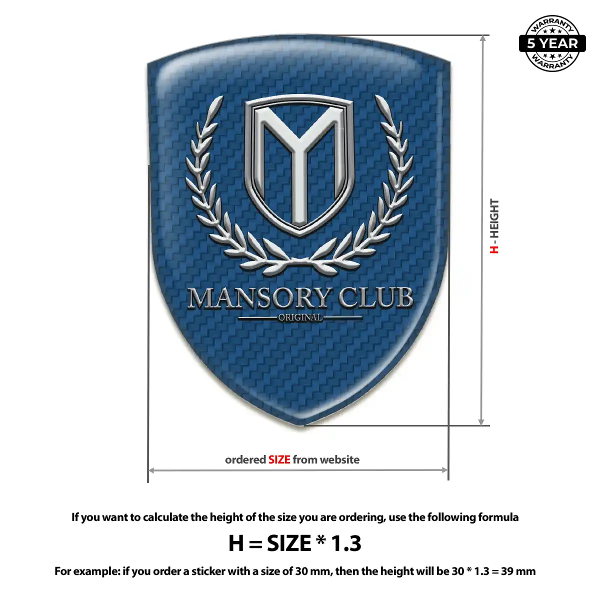 Mansory Automotive Resin Decal Elite Edition
