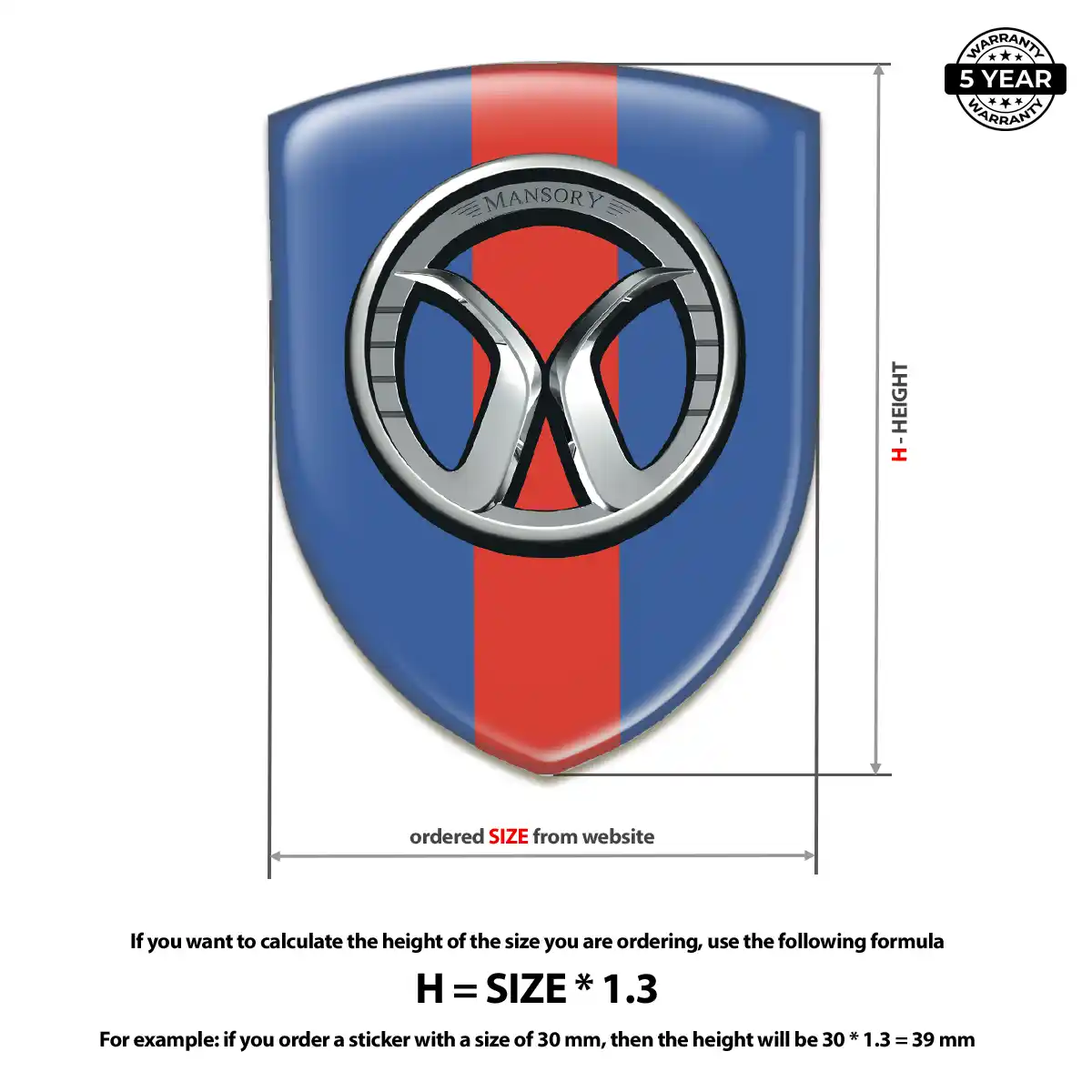 Mansory Automotive Resin Decal Exclusive Series