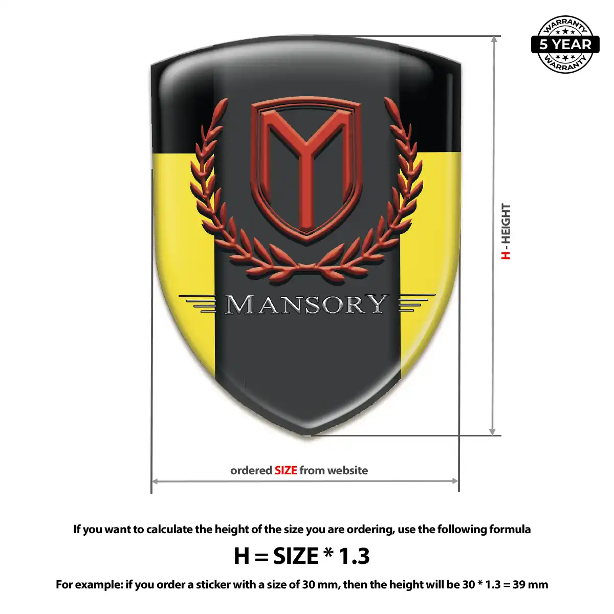 Mansory Badge Elite Finish