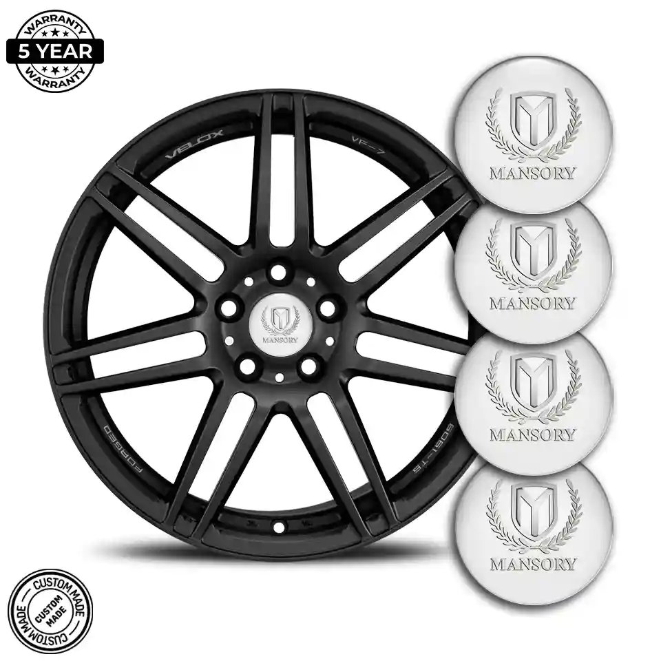 Mansory Badge Emblems Center Cap Self-Adhesive Sleek Style