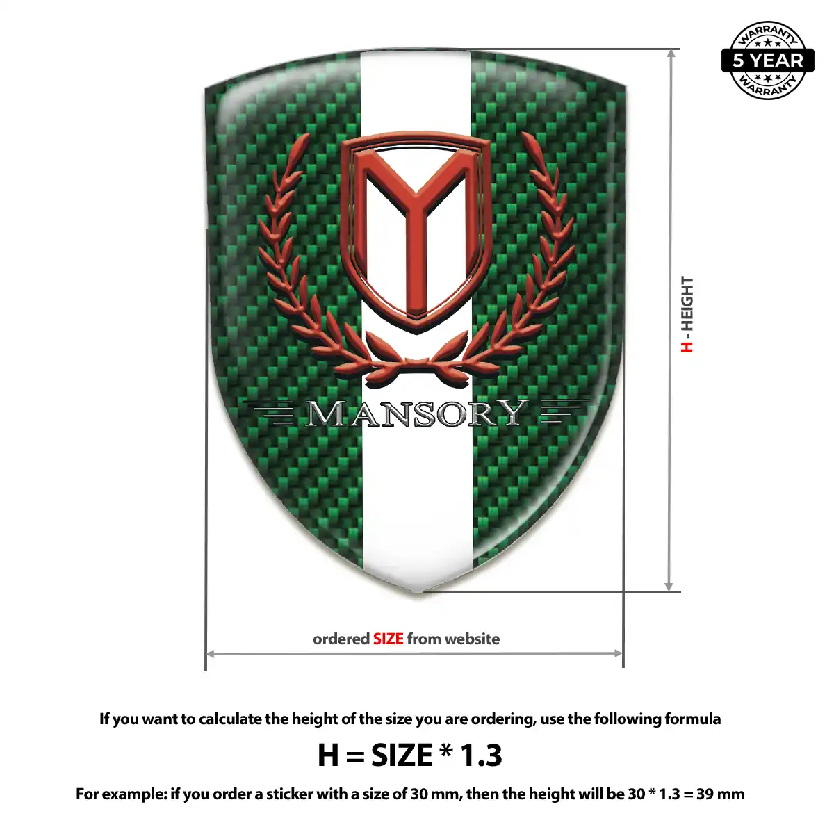 Mansory Badge Premium Dome
