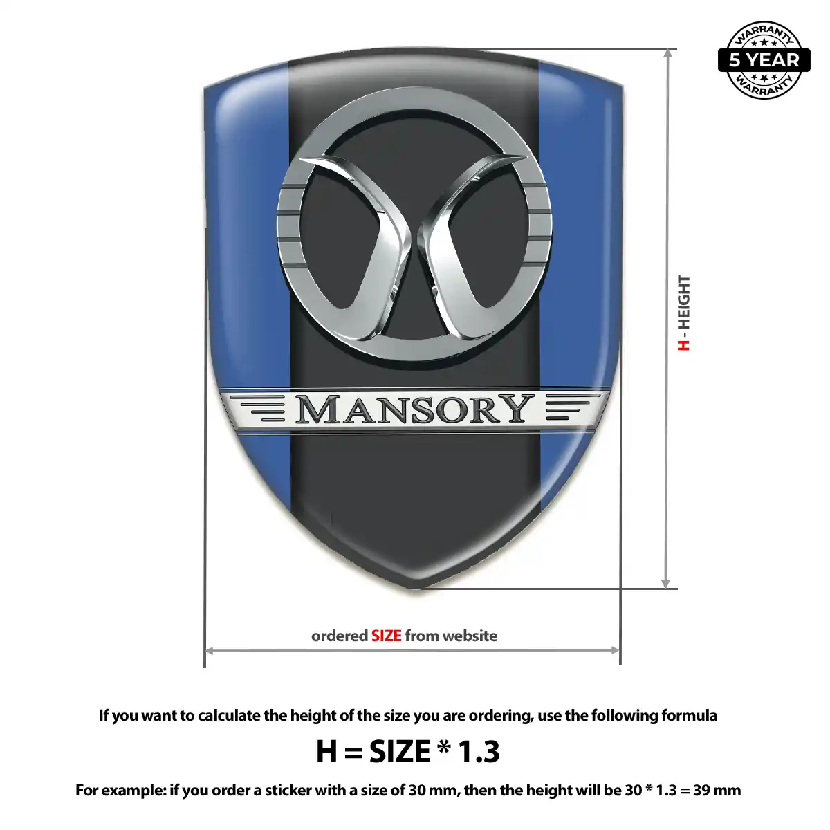 Mansory Badge Prime Quality