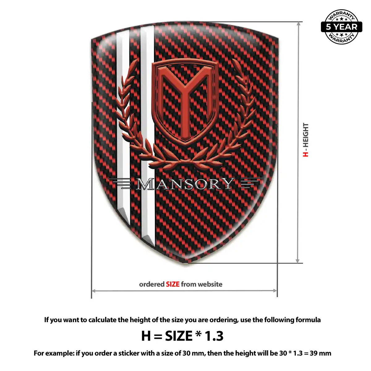 Mansory Badge Resin Elite
