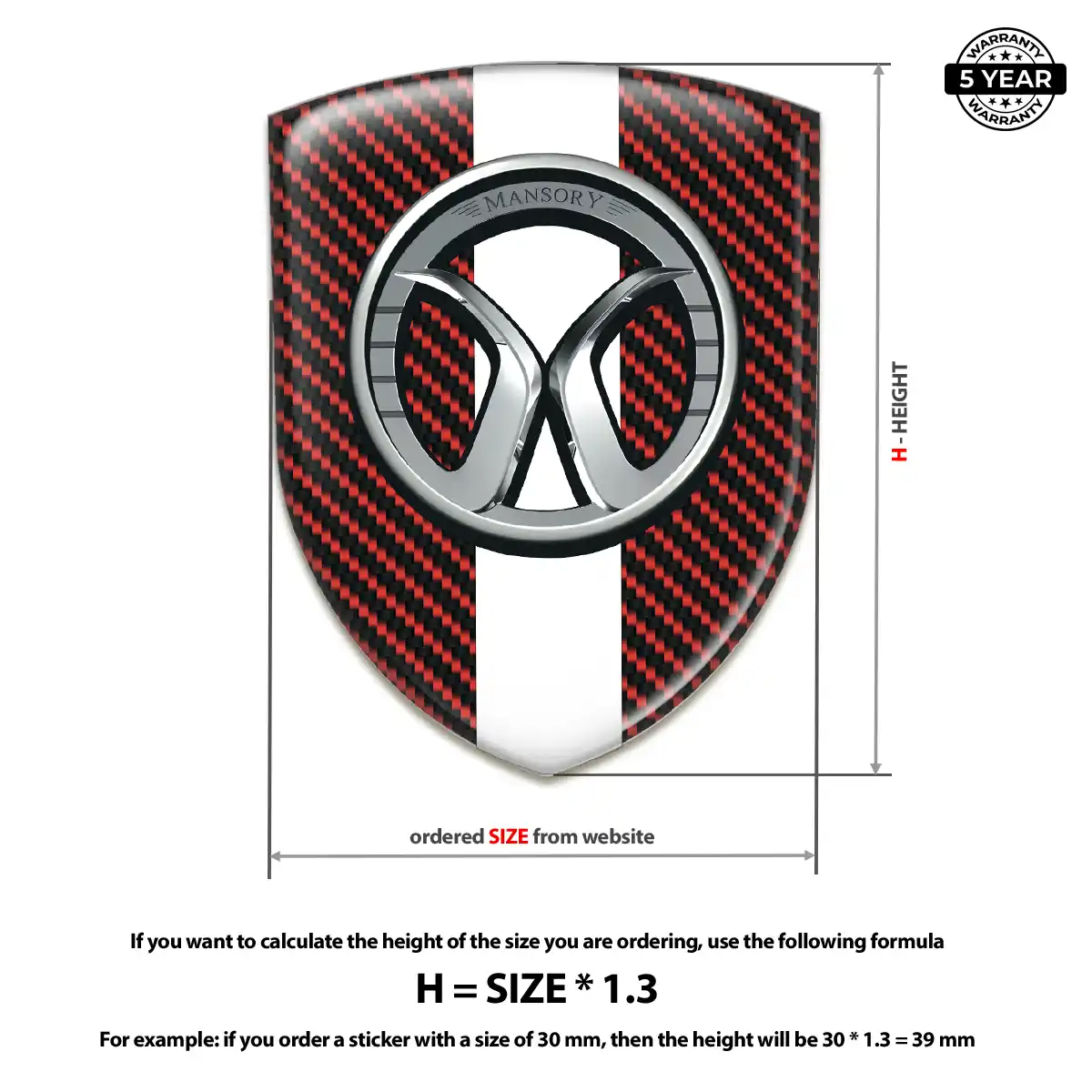 Mansory Badge Resin Luxe