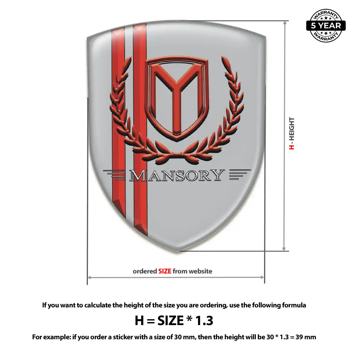 Mansory Badge Sleek Style