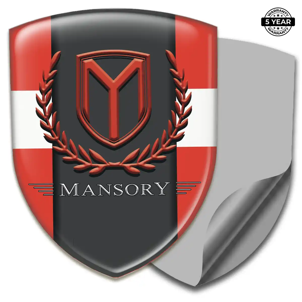 Mansory Car Emblem Decal Premium Dome