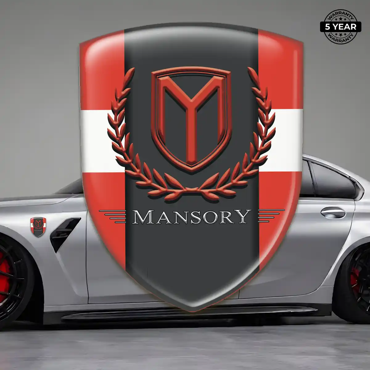 Mansory Car Emblem Decal Premium Dome