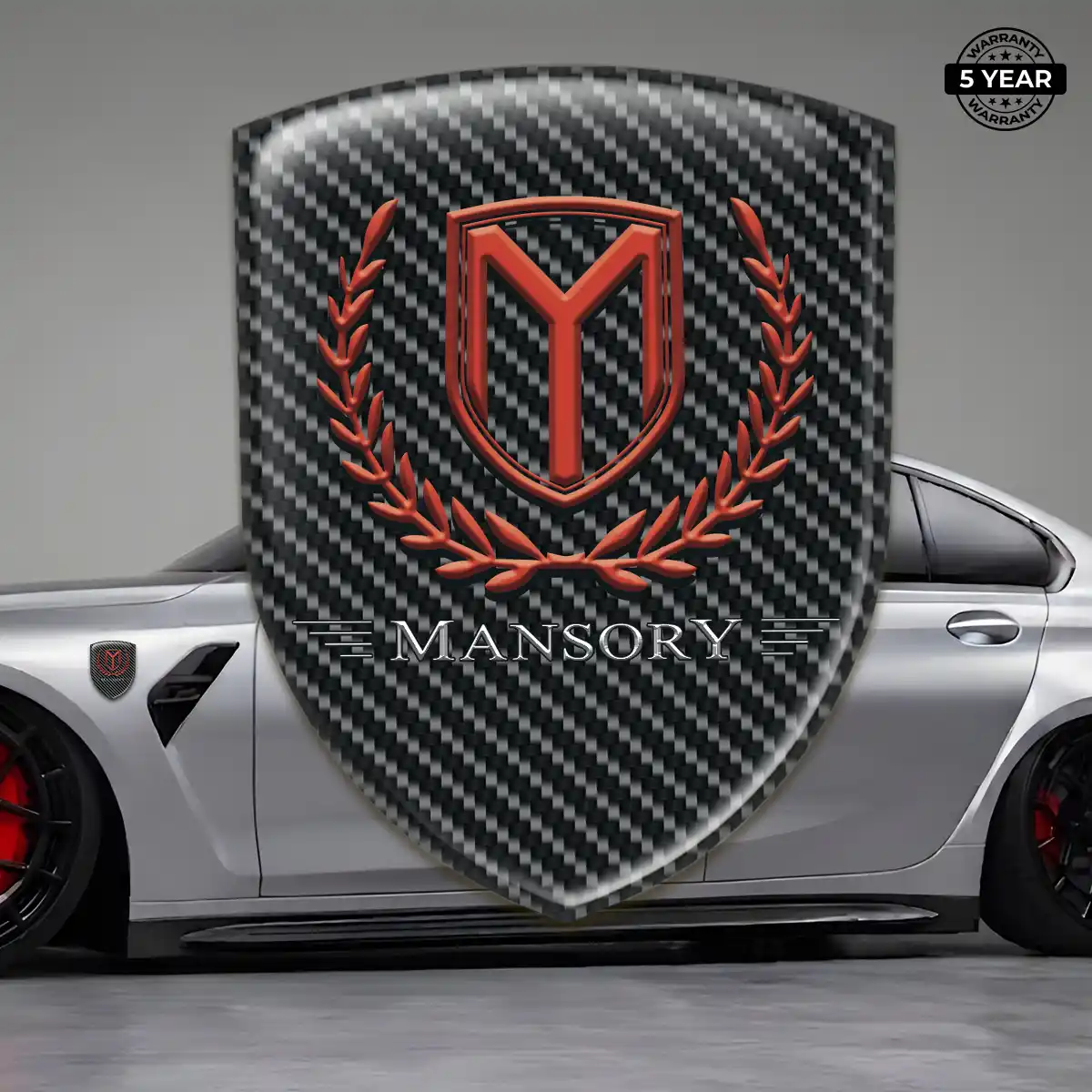 Mansory Car Emblem Decal Prestige Line