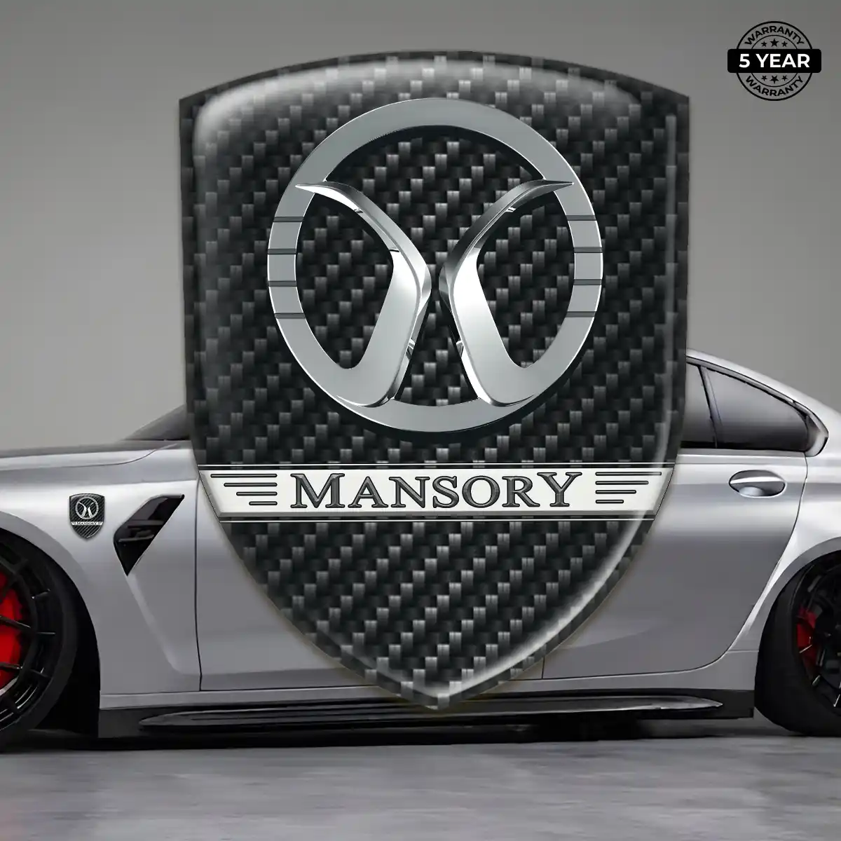 Mansory Car Emblem Decal Refined Design