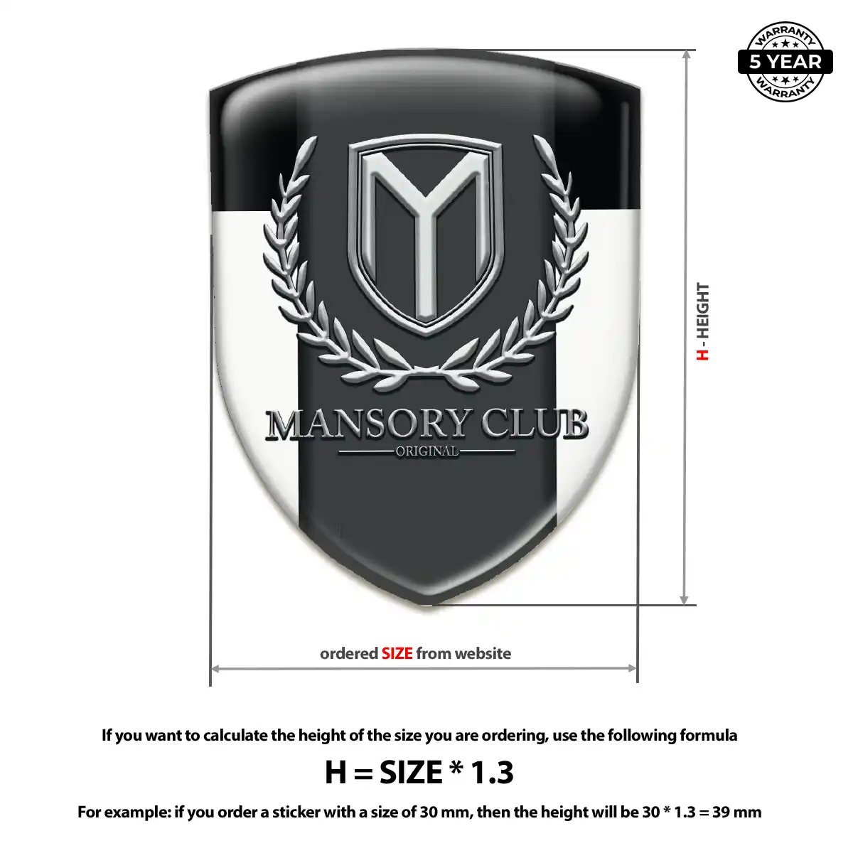Mansory Car Emblem Overlay Deluxe Edition