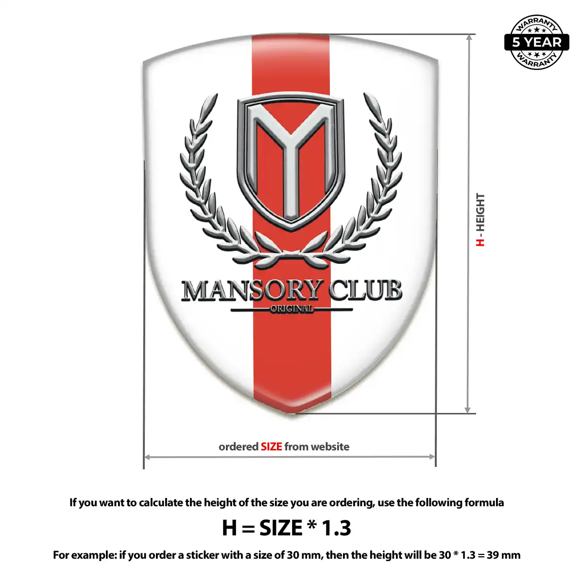 Mansory Car Emblem Overlay Exclusive Series