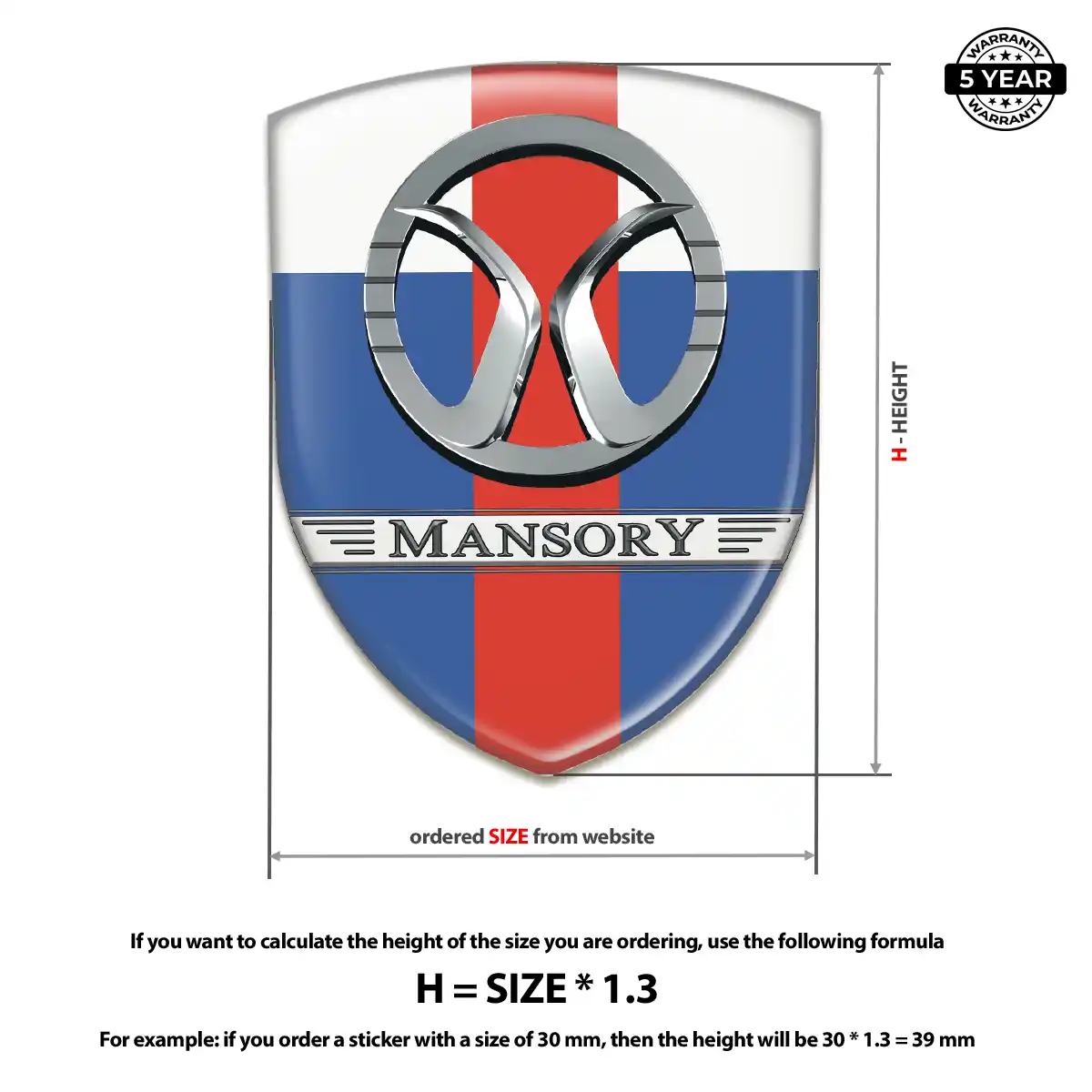 Mansory Car Emblem Overlay Prestige Line