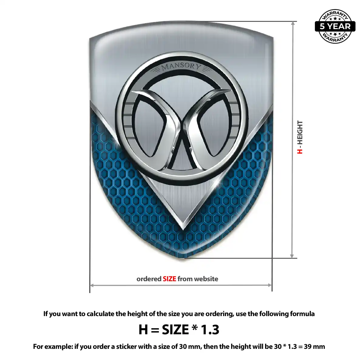 Mansory Car Emblem Overlay Refined Design