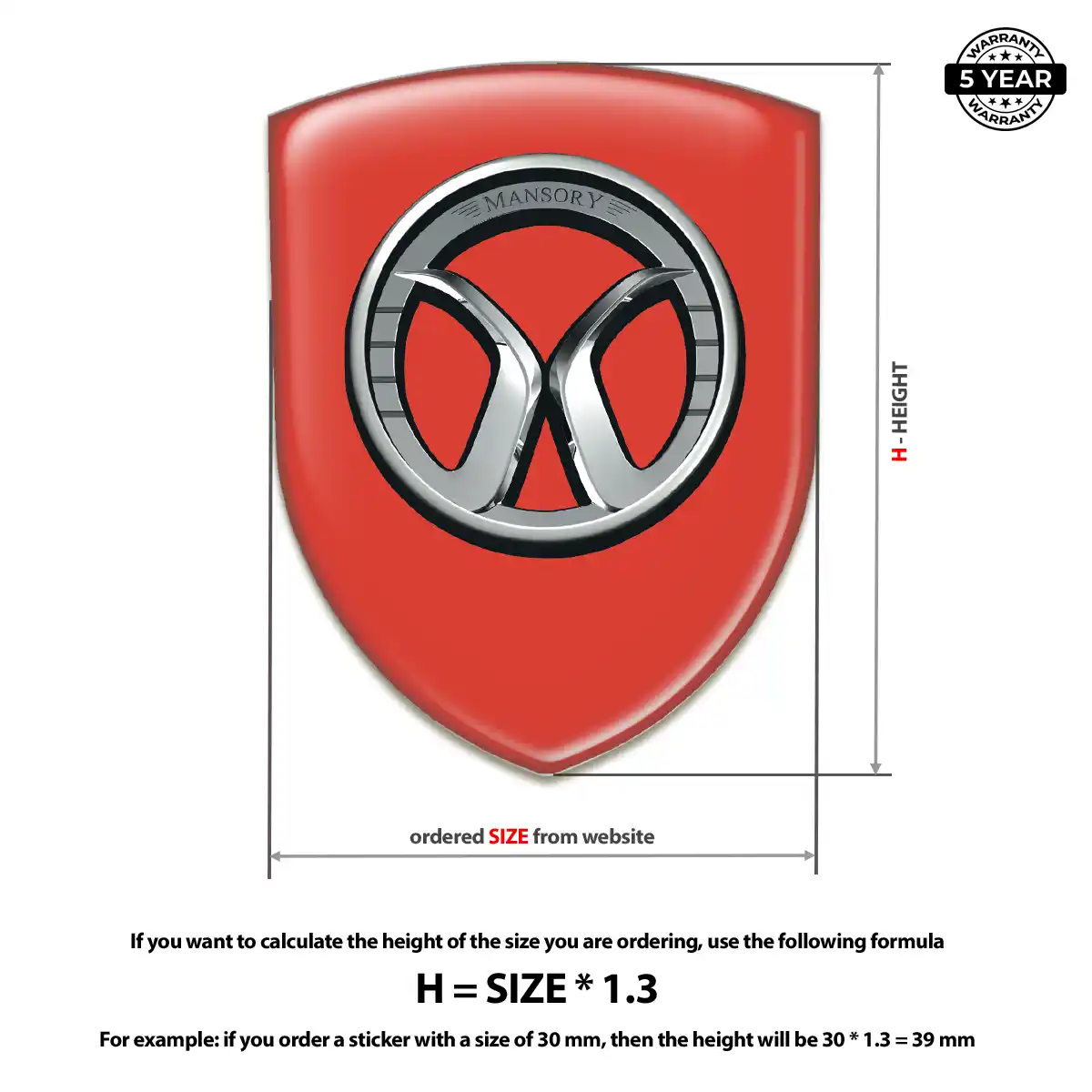 Mansory Car Emblem Overlay Sleek Style