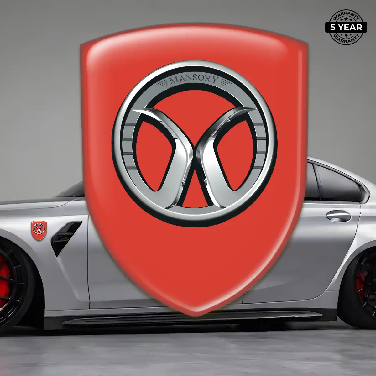 Mansory Car Emblem Overlay Sleek Style