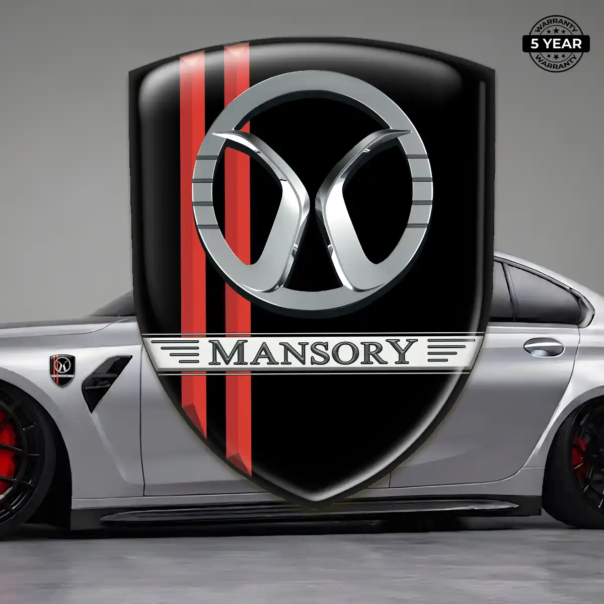 Mansory Car Emblem Sticker Elite Finish