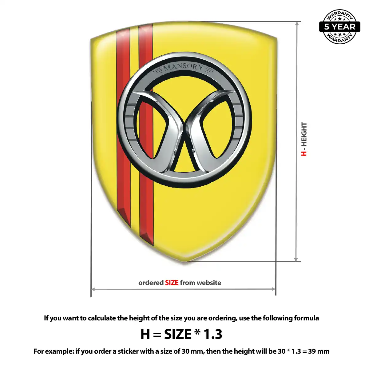 Mansory Car Logo Decal Deluxe Edition