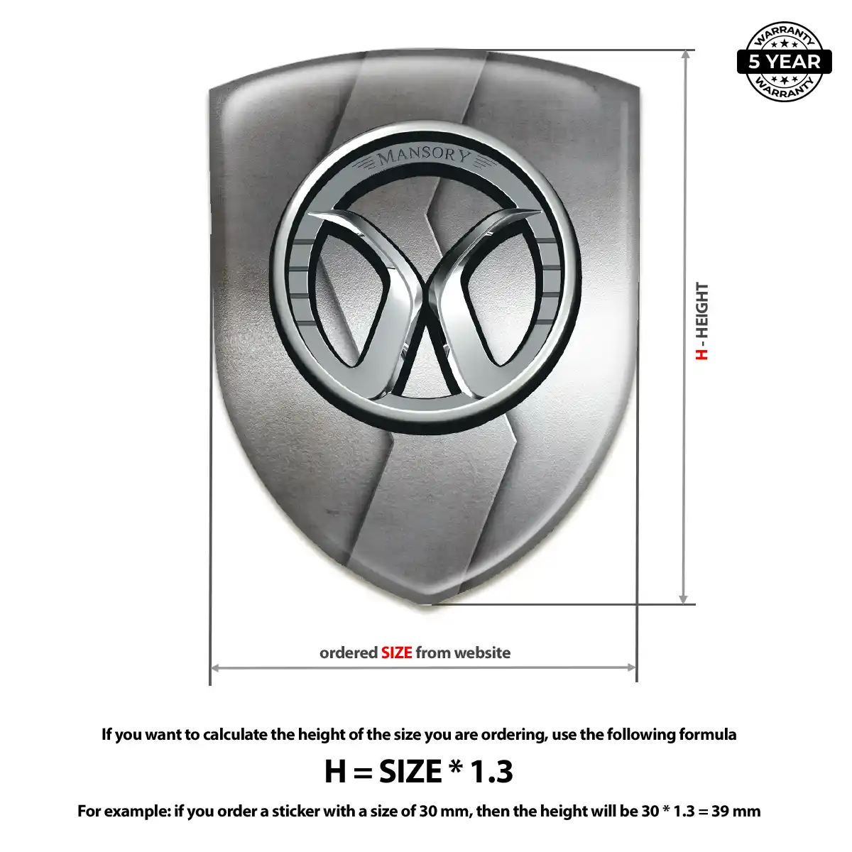 Mansory Crest Emblem Prestige Line