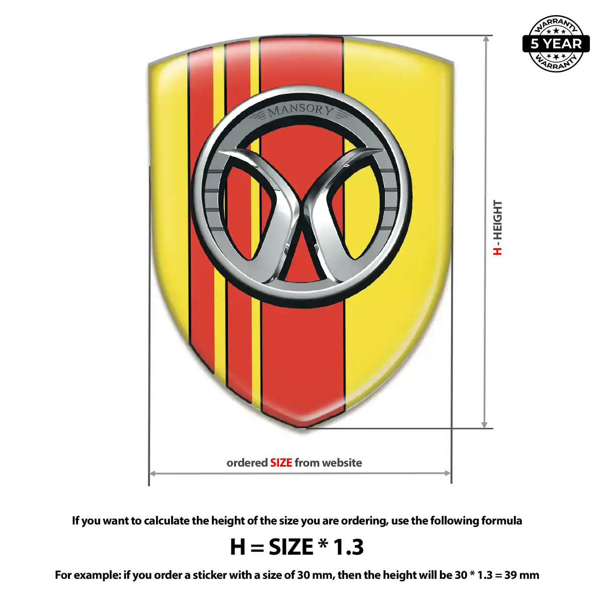 Mansory Crest Emblem Resin Elite