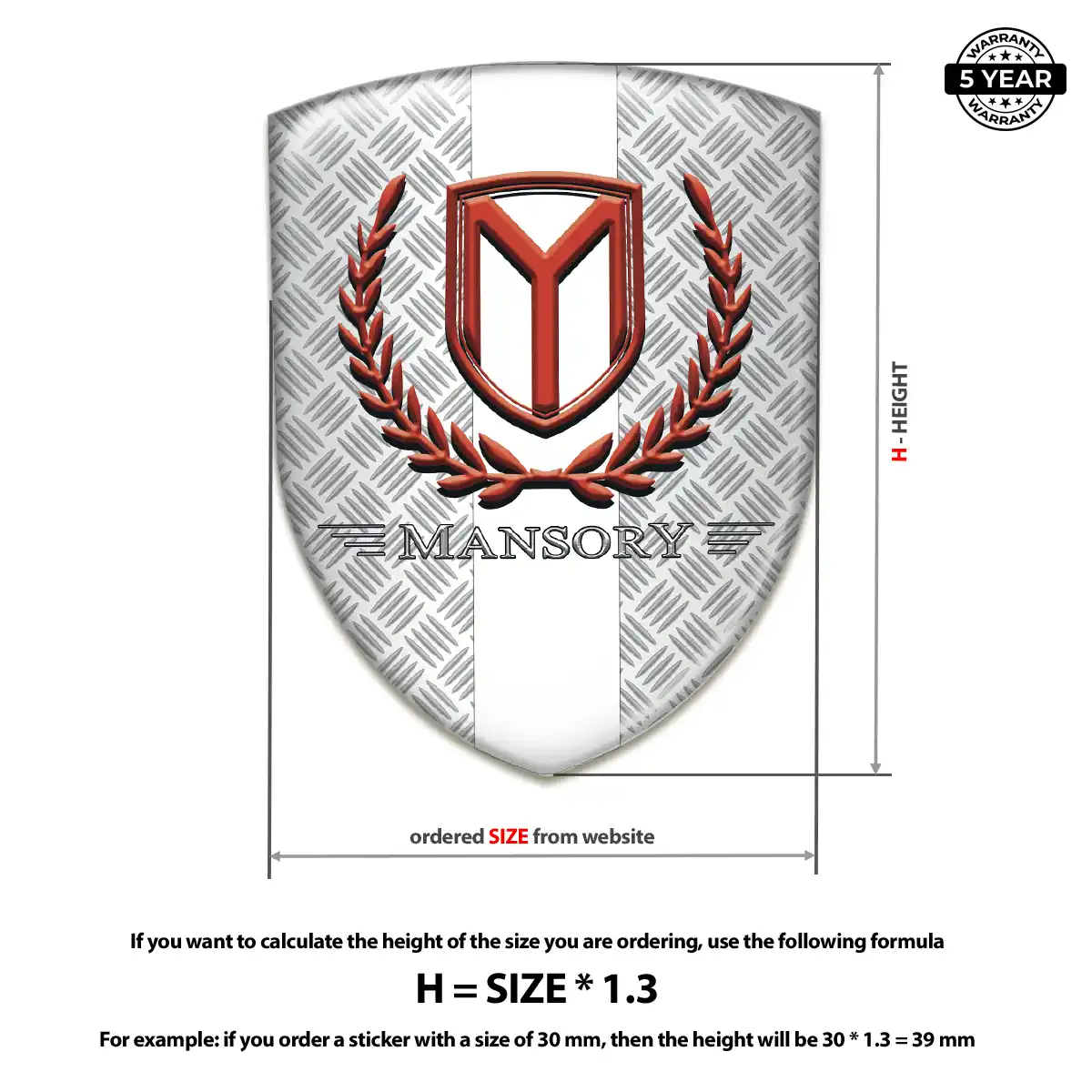 Mansory Crest Emblem Signature Grade