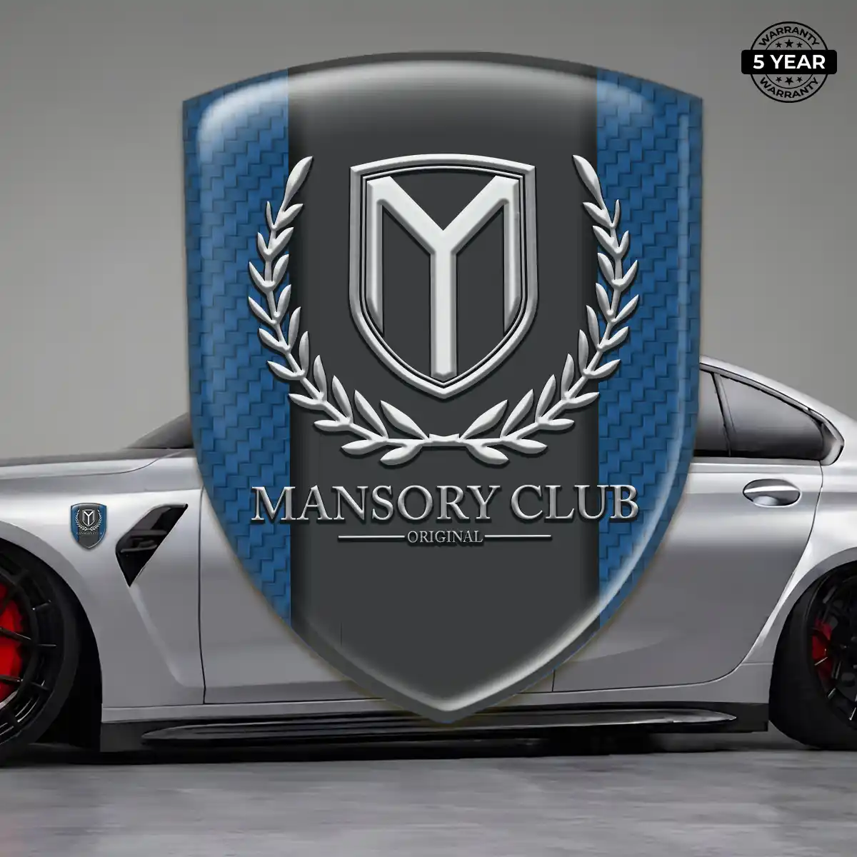 Mansory Crest Logo Emblem Interior Luxe