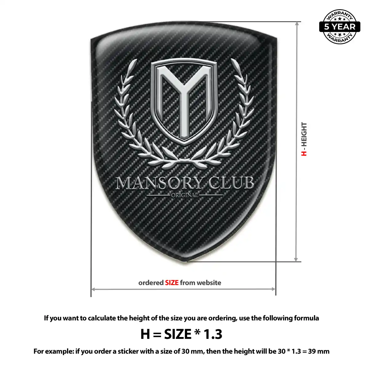 Mansory Crest Logo Emblem Noble Edition