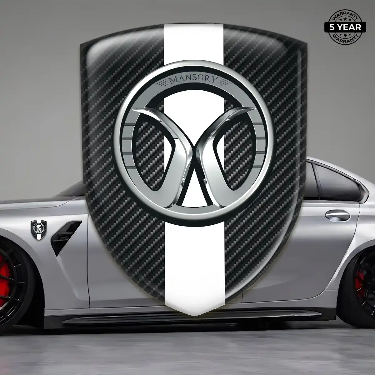 Mansory Crest Logo Emblem Resin Luxe