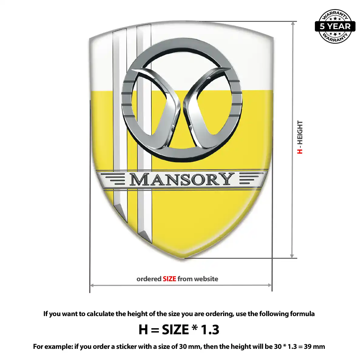 Mansory Crest Logo Emblem Sleek Style