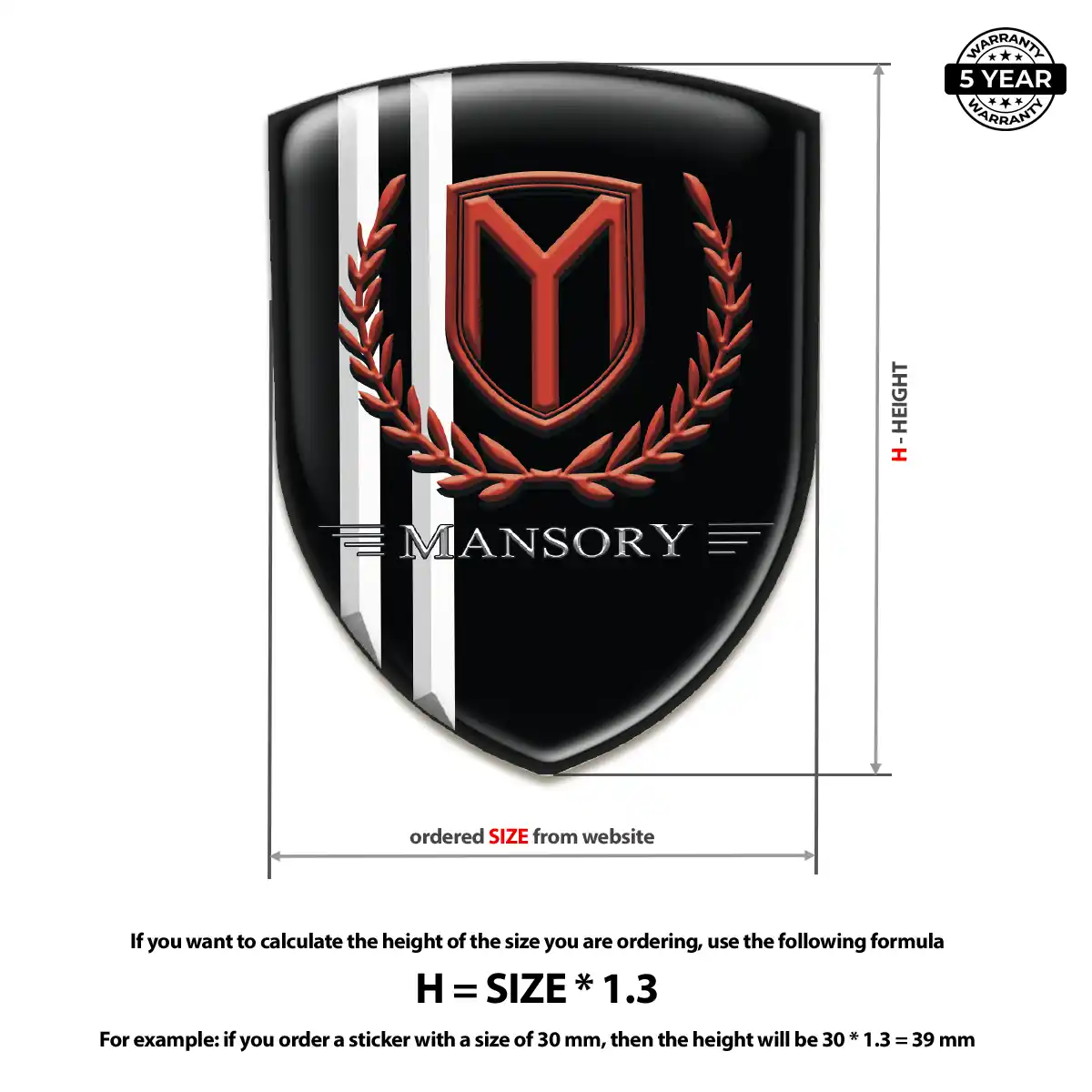 Mansory Crest Logo Emblem Superior Craft