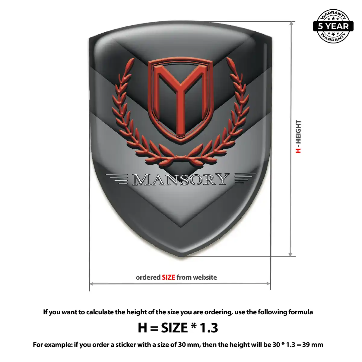 Mansory Domed Badge Exclusive Series