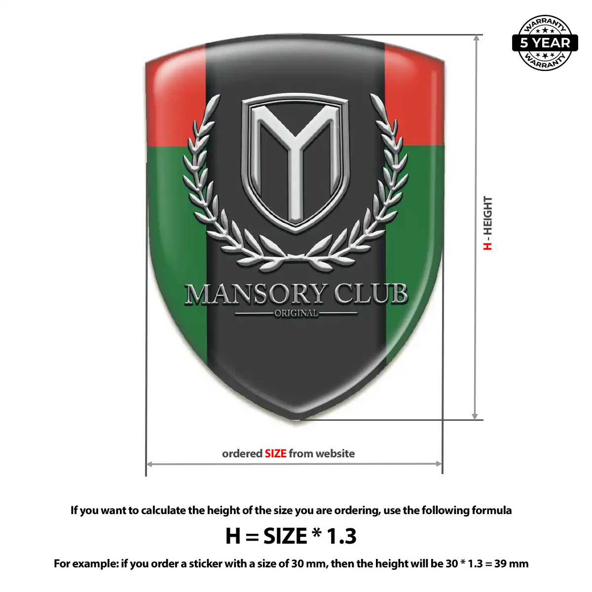 Mansory Domed Badge Interior Luxe