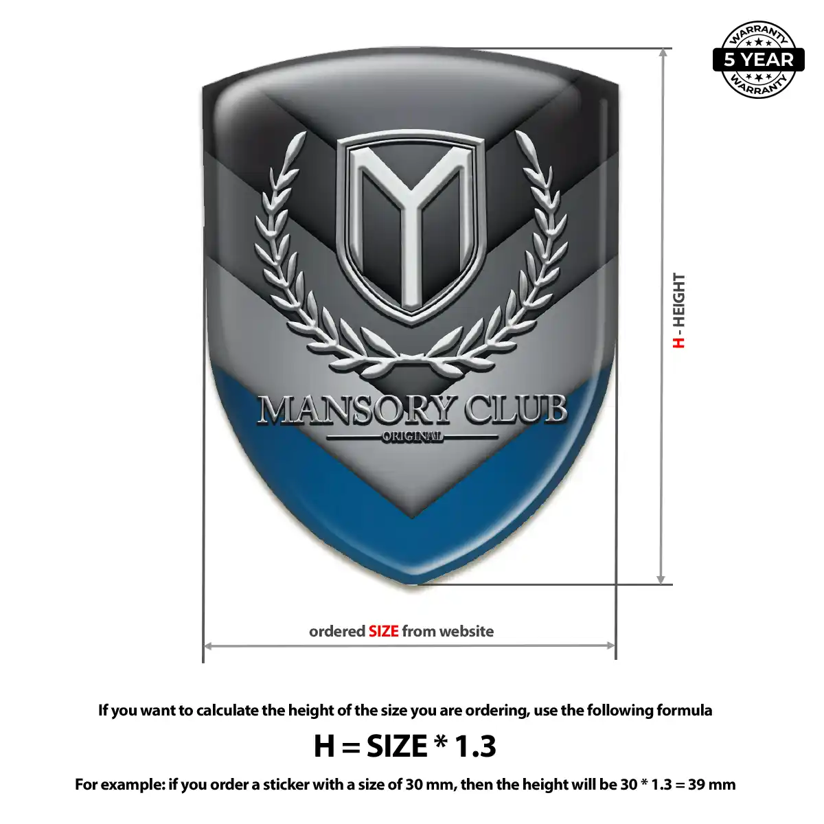 Mansory Domed Decal Exclusive Series