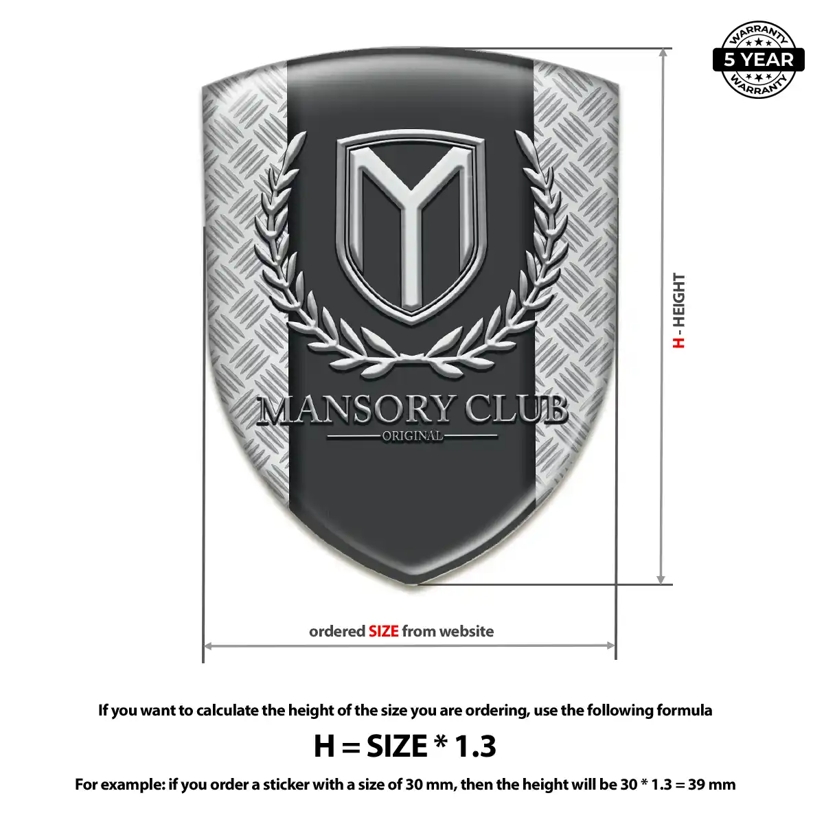 Mansory Domed Emblem Deluxe Edition