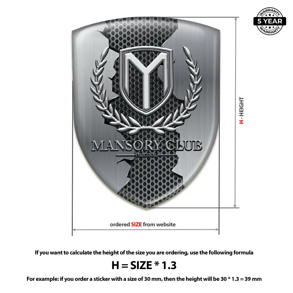 Mansory Domed Emblem Exclusive Series