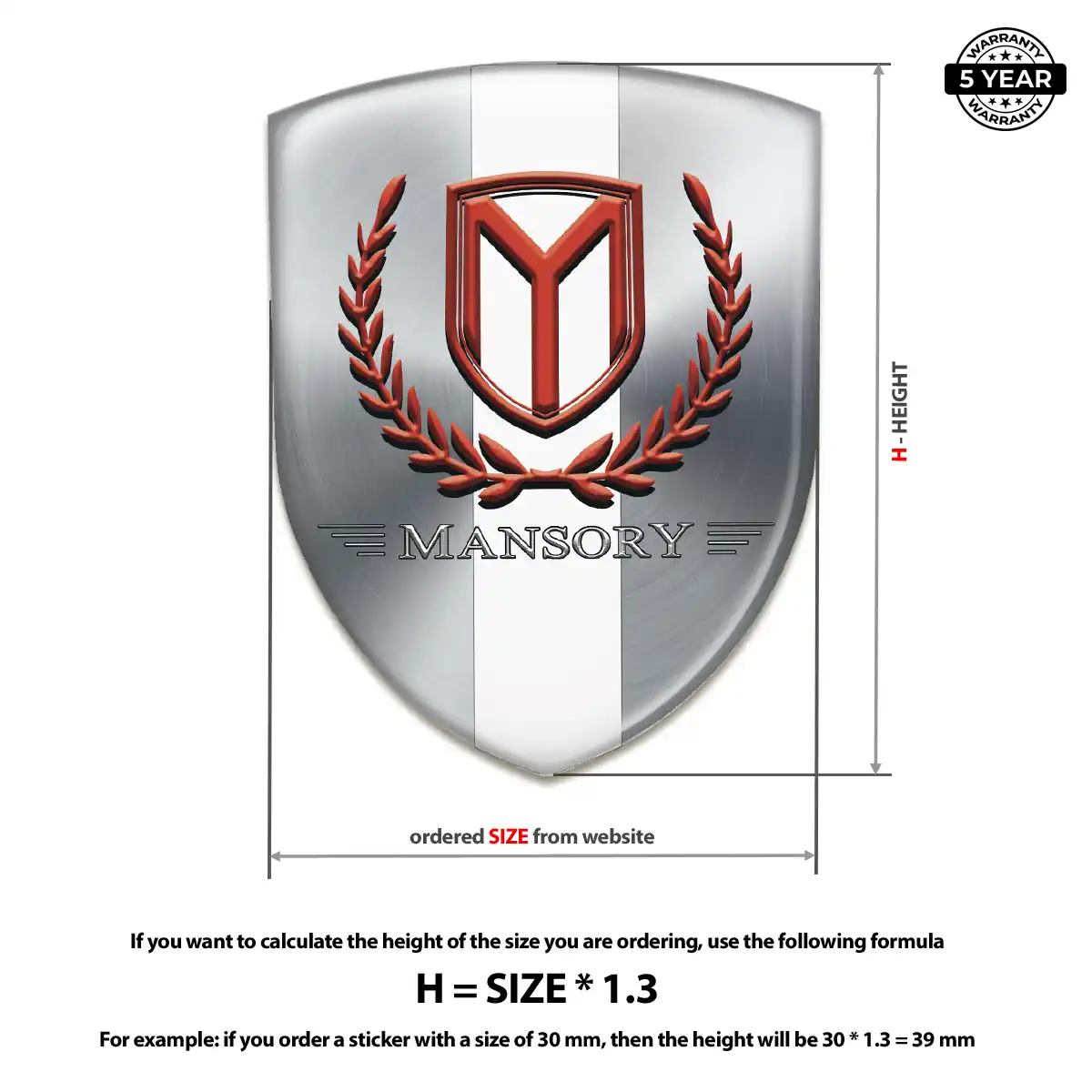 Mansory Domed Emblem Noble Edition