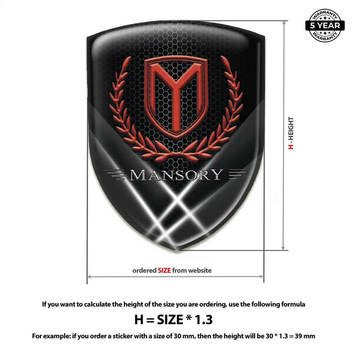 Mansory Domed Emblem Prestige Line