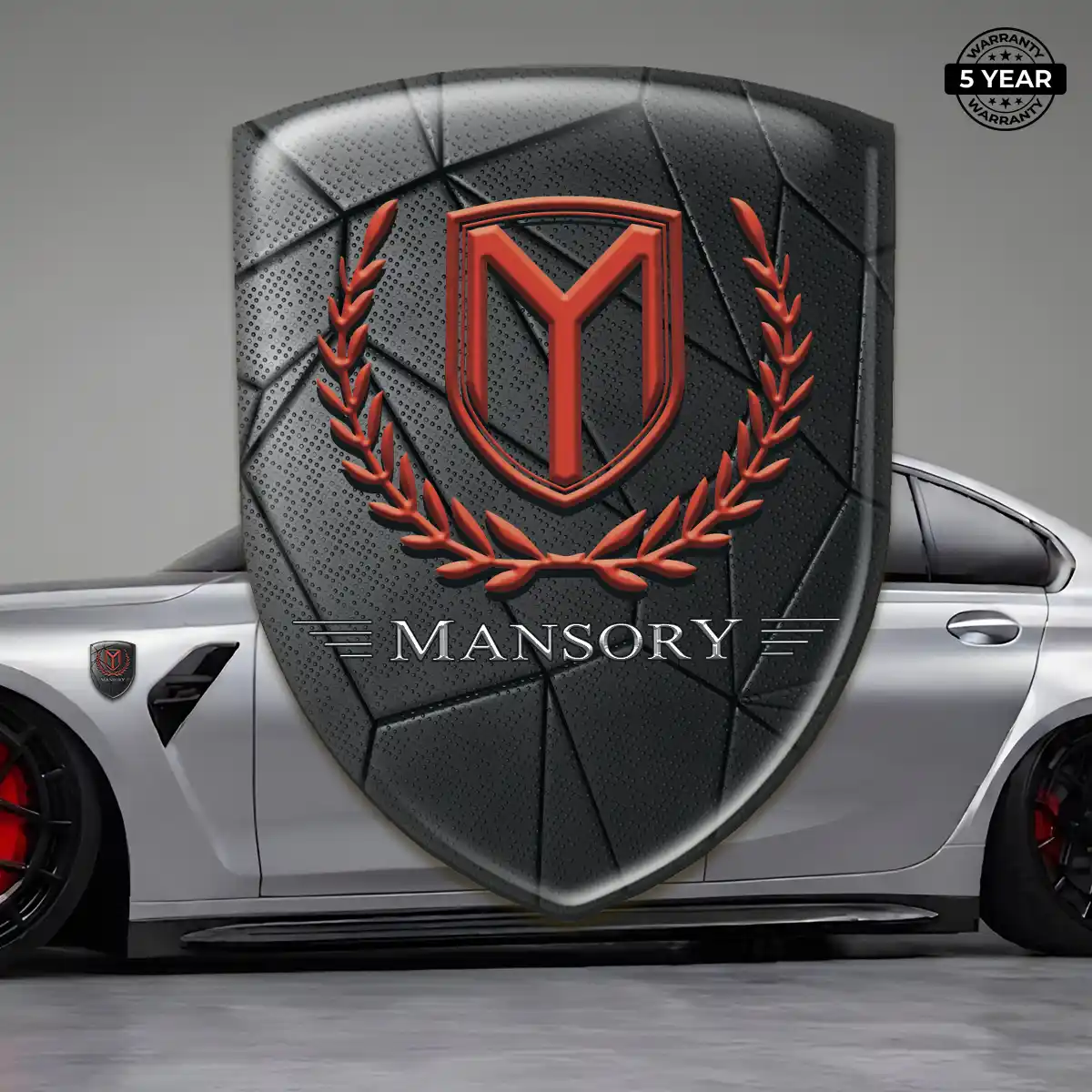 Mansory Domed Logo Decal Elite Finish
