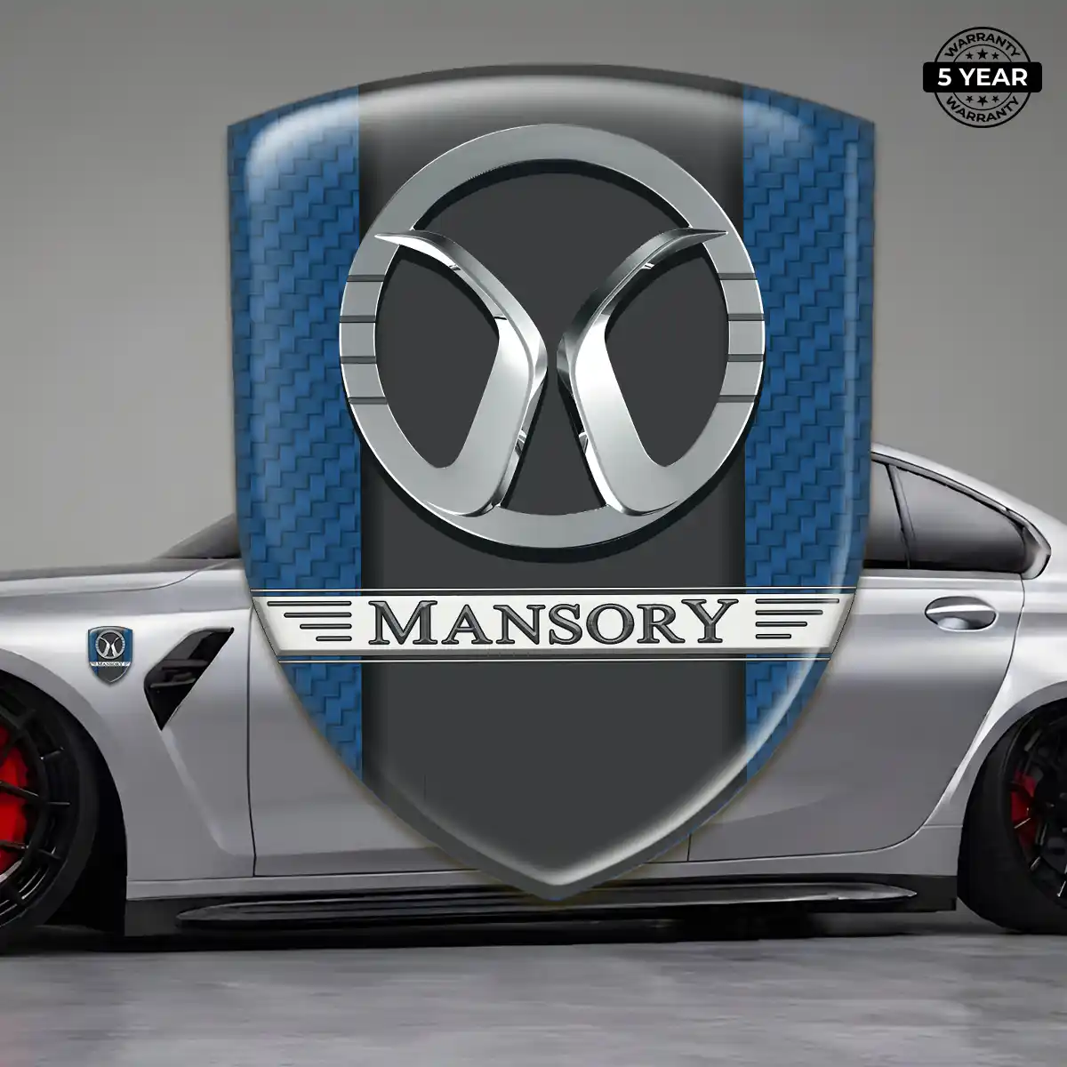 Mansory Domed Logo Decal Prime Quality