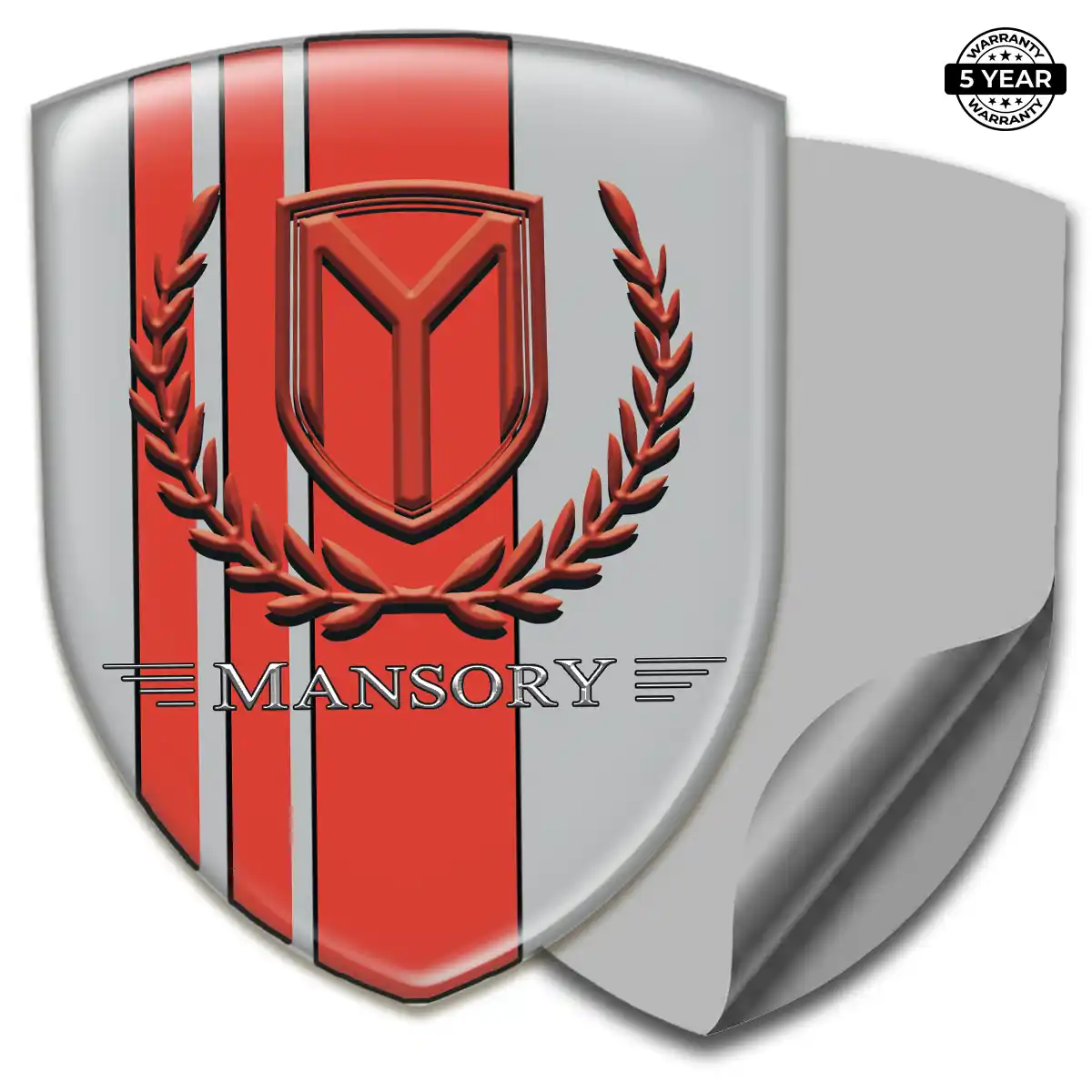 Mansory Domed Logo Decal Resin Luxe