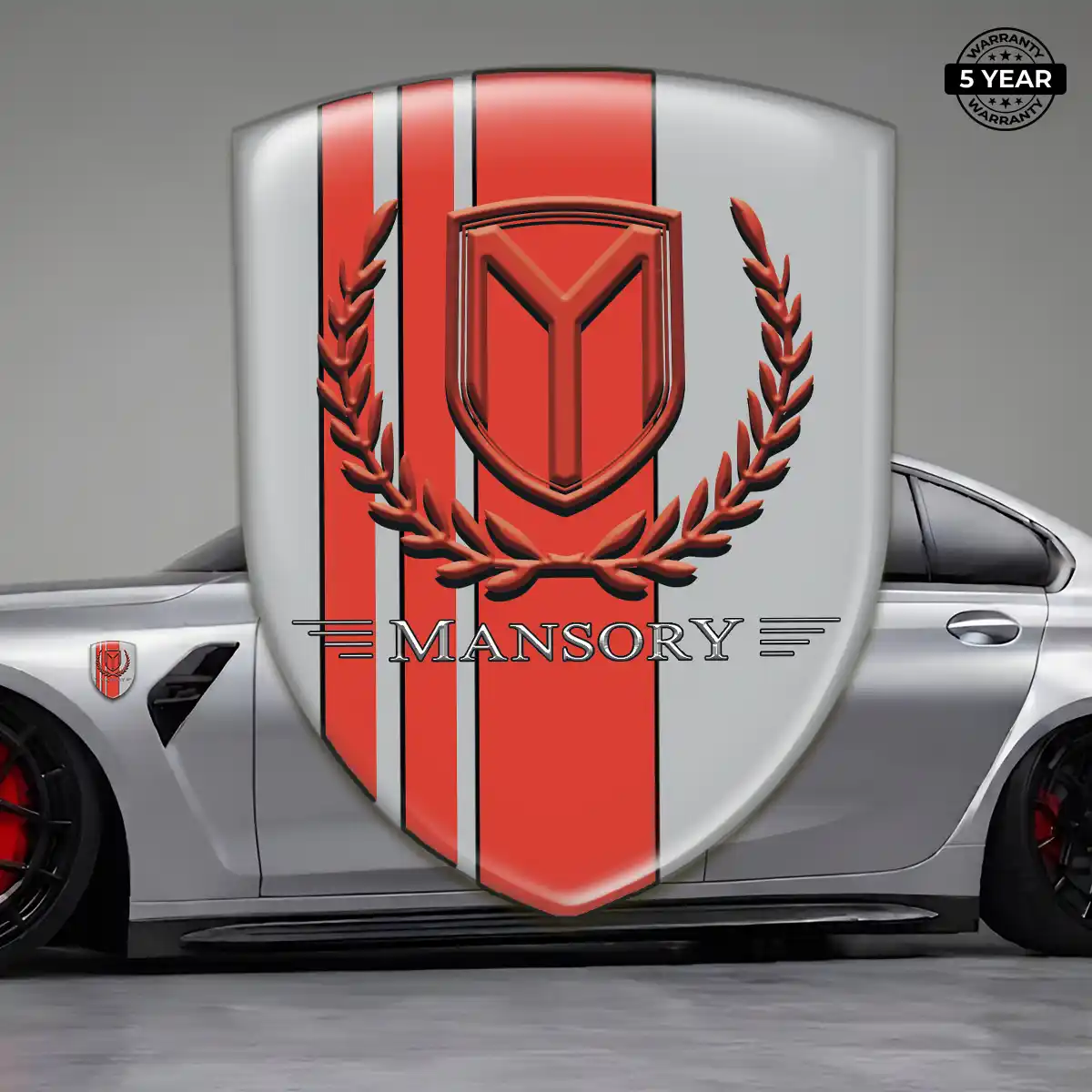 Mansory Domed Logo Decal Resin Luxe